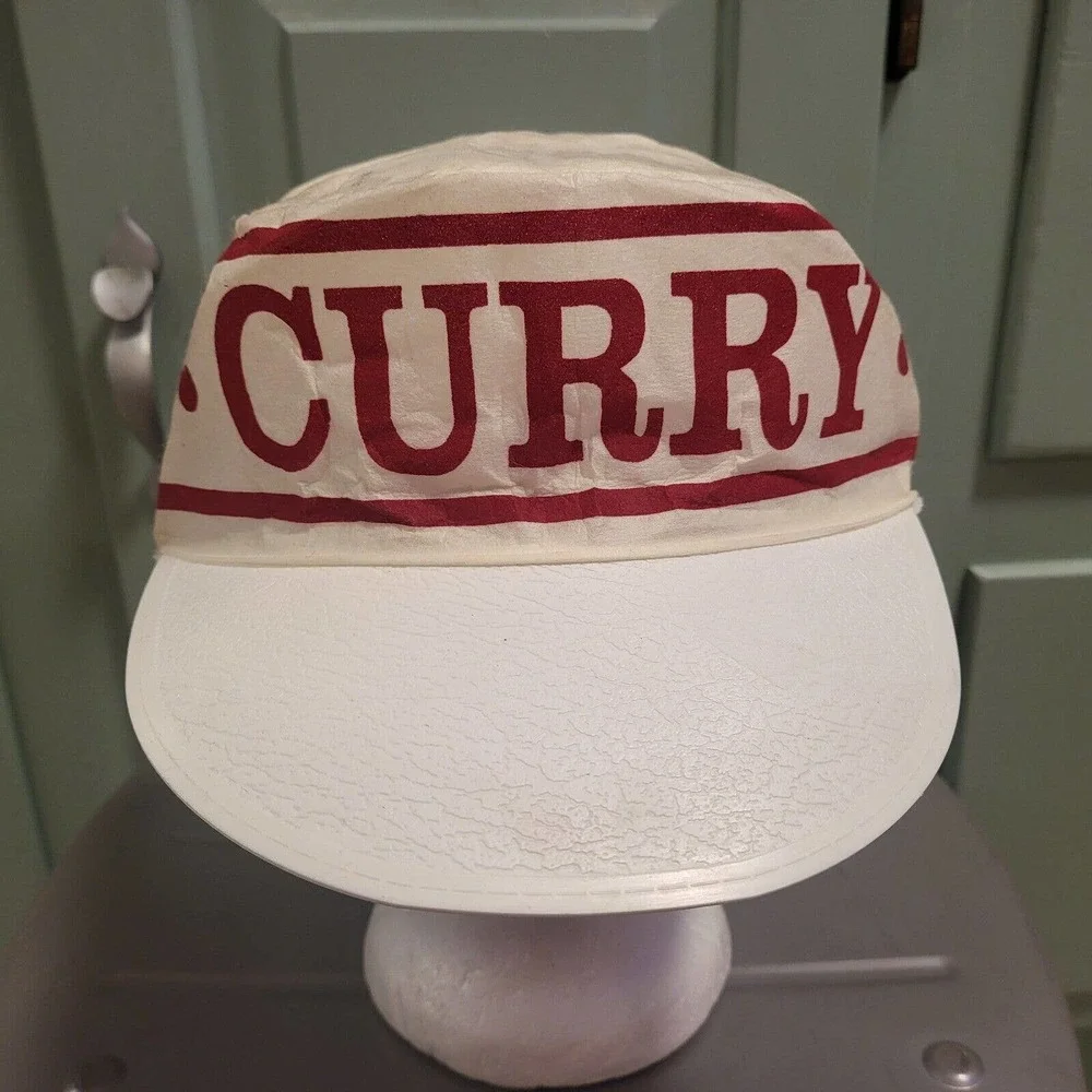 VTG 80s Curry College Colonels‎ University USA Union Made Painters Hat Cap